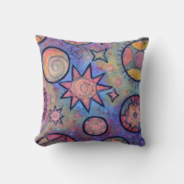 Whimsical Colorful Cosmic Pillow Kussen