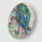 Whimsical Colorful Crab Clock Grote Klok (Hoek)