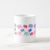 Whimsical Colorful Elephants Coffee Mug Koffiemok (Center)