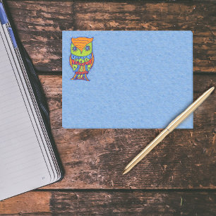 Whimsical Colorful Fantasy Owl Post-it® Notes