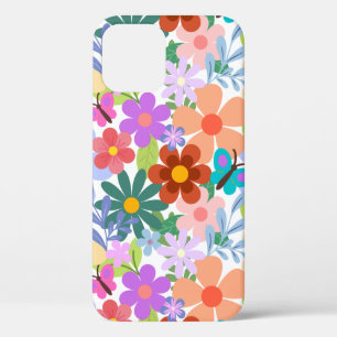 Whimsical Colorful Floral Pattern Case-Mate iPhone Case