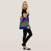 Whimsical Colorful Hand-Drawn Doodle Pattern Tote Bag (Op model)