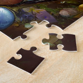 Whimsical Colorful Jewel Toned Heart Print Legpuzzel (Zijkant)