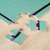 Whimsical Colorful KISSES-illustratie Legpuzzel (Zijkant)