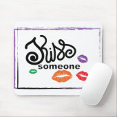 Whimsical Colorful KISSES-illustratie Muismat (Met muis)