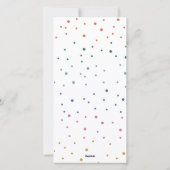 Whimsical Colorful Merry-kerstfoto Feestdagenkaart (Achterkant)