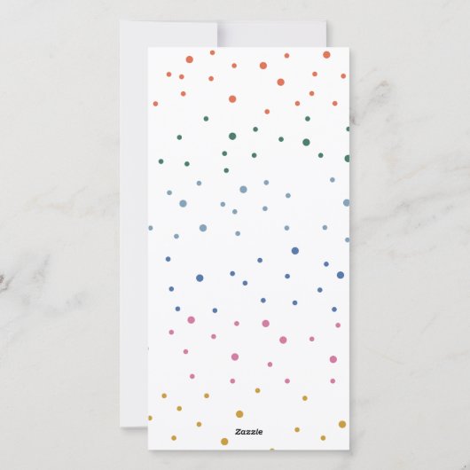 Whimsical Colorful Merry-kerstfoto Feestdagenkaart (Achterkant)