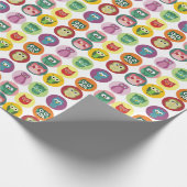 Whimsical Colorful Ownership Pattern Cadeaupapier (Hoek)