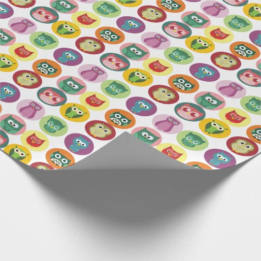 Whimsical Colorful Ownership Pattern Cadeaupapier (Hoek)