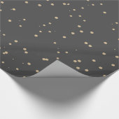 Whimsical Colorful Snowfall Stippen Holiday Cadeaupapier (Hoek)