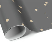 Whimsical Colorful Snowfall Stippen Holiday Cadeaupapier (Rol Hoek)