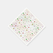 Whimsical Colorful Stars Kerstfeestdag Servet (Hoek)