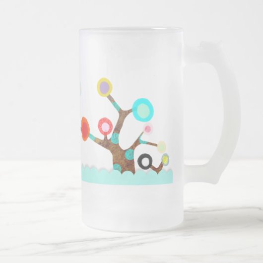 Whimsical Colorful Tree Mok (Rechts)