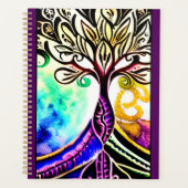 Whimsical  Colorful Tree of Life Planner (Voorkant)