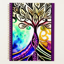 Whimsical  Colorful Tree of Life Planner