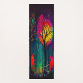 Whimsical Colorful Trees Yoga Mat (Voorkant)