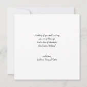 Whimsical Colorful Wildflower Bloom Happy Easter Feestdagenkaart (Achterkant)