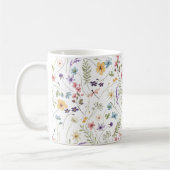 Whimsical Colorful Wildflower Spring Patterns Koffiemok (Links)