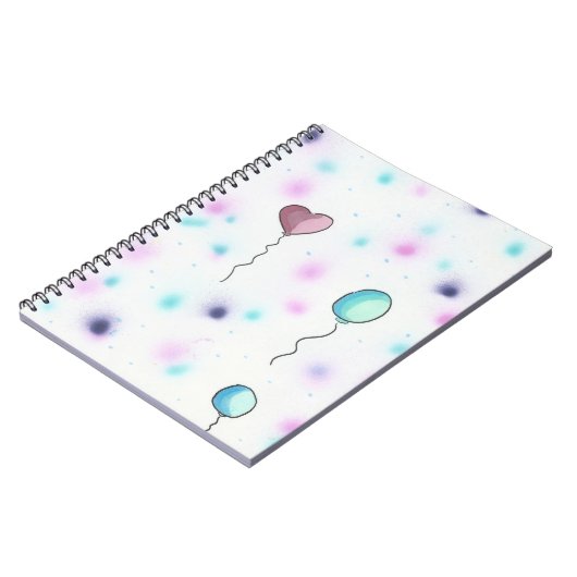 Whimsical Colour Snoep Balloons2Notebook Journal Notitieboek (Linkerzijde)