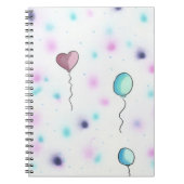 Whimsical Colour Snoep Balloons2Notebook Journal Notitieboek (Voorkant)