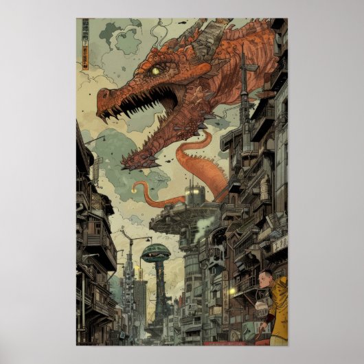 Whimsical Comic Vignettes Collage Poster (Voorkant)