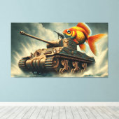"Whimsical Commander" Canvas Afdruk (Insitu (Houten vloer))