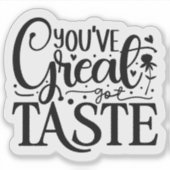 Whimsical Compliment voor de verpakking van kleine Sticker (Voorkant)