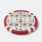 Whimsical "Compost Your Expectations" Frog & Cat P Poker Chips (Enkel)
