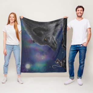Whimsical Conversation: Wolf en Muis Fleece Deken