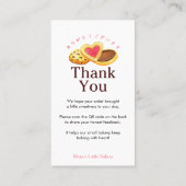 Whimsical Cookie Bakery Leave a Review QR Code Visitekaartje (Achterkant)