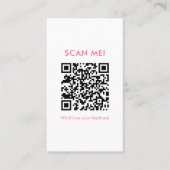 Whimsical Cookie Bakery Leave a Review QR Code Visitekaartje (Voorkant)