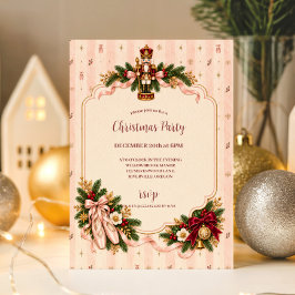 Whimsical Coquette Notenkraker Kerstmis Kaart