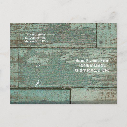 Whimsical Coral Heart Leaf Tree Save the Date Aankondigingskaart (Achterkant)