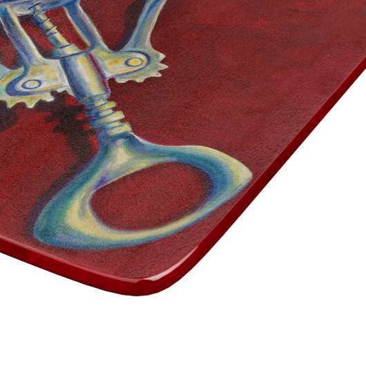 Whimsical Corkscrew Cutting Board Snijplank (Hoek)