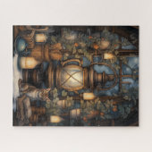 Whimsical Cosy Winter: Tovenaarsretraite Legpuzzel (Horizontaal)