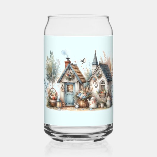 Whimsical Cottage Garden Blikvorm Glas (Voorkant)