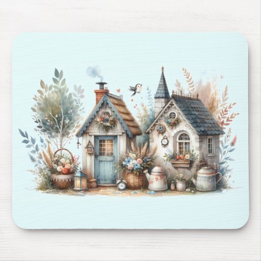 Whimsical Cottage Garden Muismat (Voorkant)