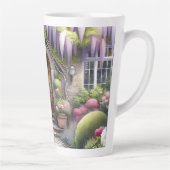 Whimsical Cottage Garden Pathway Latte Mok (Rechts)