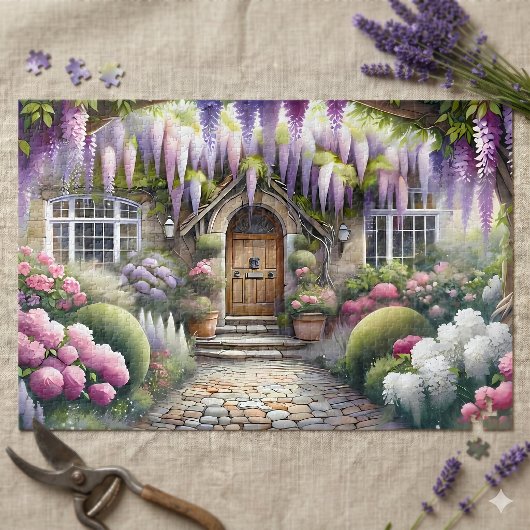Whimsical Cottage Garden Pathway Legpuzzel