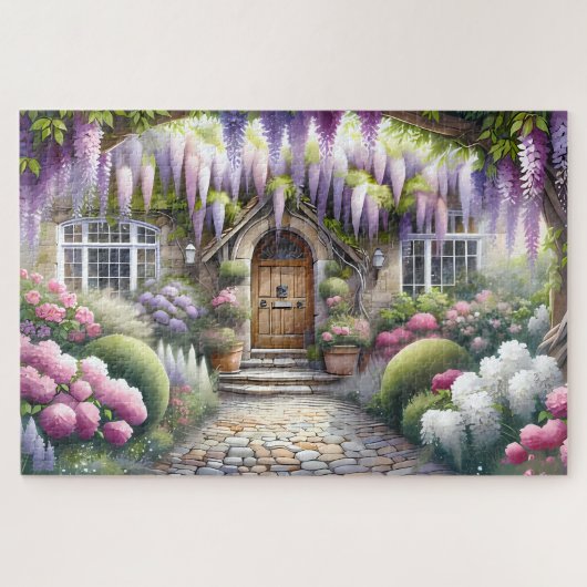 Whimsical Cottage Garden Pathway Legpuzzel (Horizontaal)