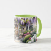 Whimsical Cottage Garden Pathway Mok (Voorkant rechts)