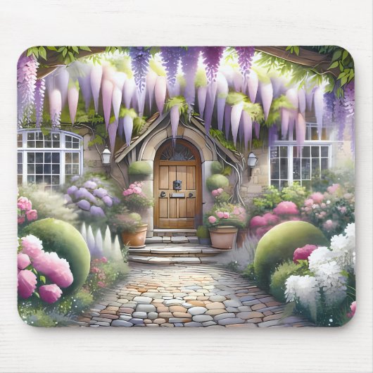 Whimsical Cottage Garden Pathway Muismat (Voorkant)