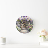 Whimsical Cottage Garden Pathway Ronde Klok (Huis)