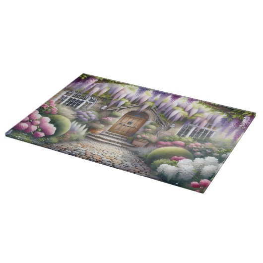 Whimsical Cottage Garden Pathway Snijplank (Hoek)