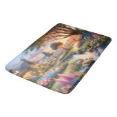 Whimsical Cottage Garden Sunset Badmat (Gekanteld)
