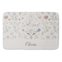 Whimsical Cottagecore Beige Monogram Naam Bloem