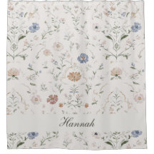 Whimsical Cottagecore Beige Monogram Naam Bloem