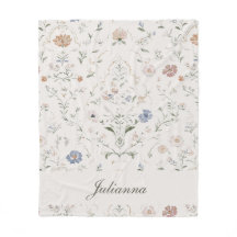Whimsical Cottagecore Beige Monogram Naam Bloem