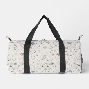 Whimsical Cottagecore Beige Watercolor Wilde Bloem Plunjezak