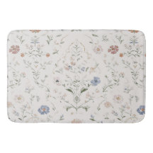 Whimsical Cottagecore Beige Waterverf Wilde Bloem